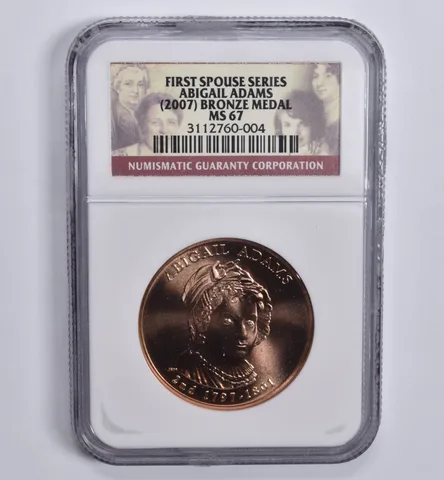 (2007) First Spouse Series Abigail Adams Bronze Medal MS67 NGC