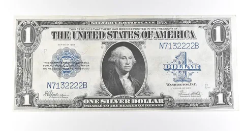 1923 $1 Silver Certificate Large Note Blue Seal *2974