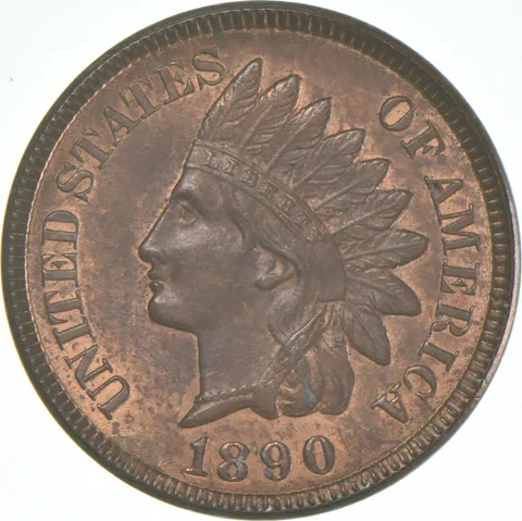 1890 Indian Head Cent a4238