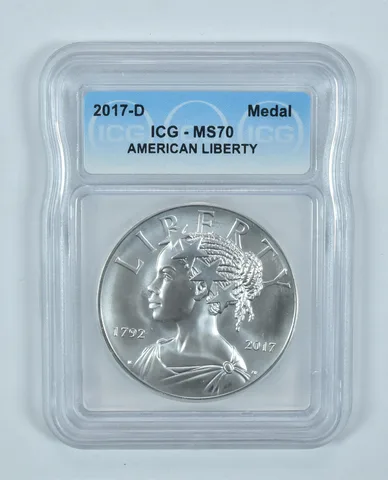 2017-D Medal American Liberty MS70 ICG