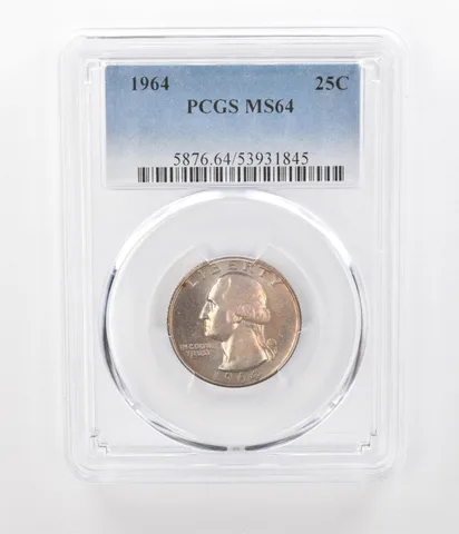 1964 Washington Quarter MS64 PCGS Beautiful Tone a1130