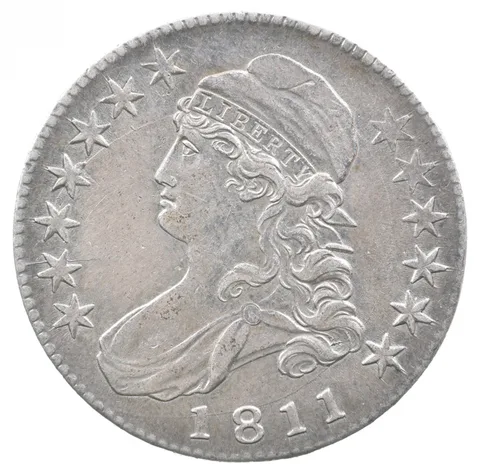 1811 Capped Bust Half Dollar Large 8 a5988