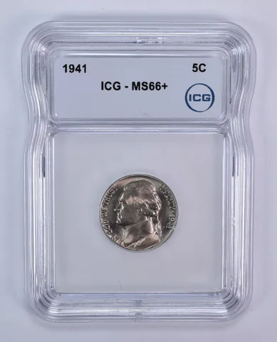1941 Jefferson Nickel MS66+ ICG