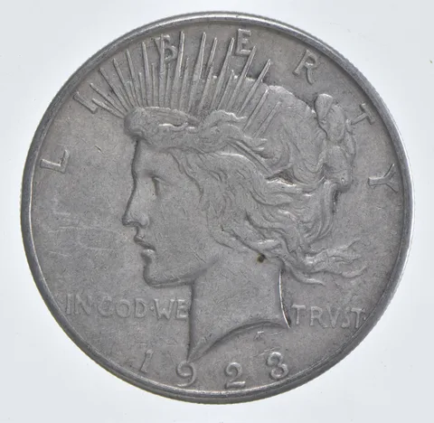 Better - 1923-S Peace Silver Dollar - 90% US Coin *688