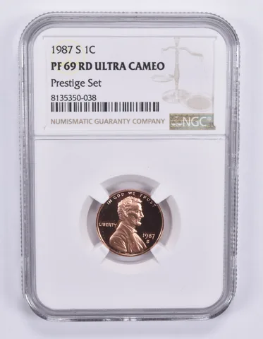 1987-S Lincoln Memorial Cent Prestige Set PF69 RD UCAM NGC