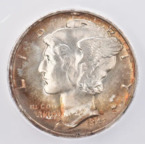 1942-D Mercury Dime MS66 FB ICG Beautiful Tone *0825