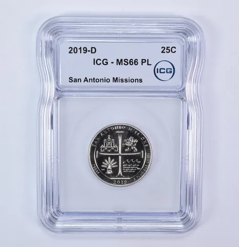 2019-D Washington Quarter ATB San Antonio Missions MS66 PL ICG