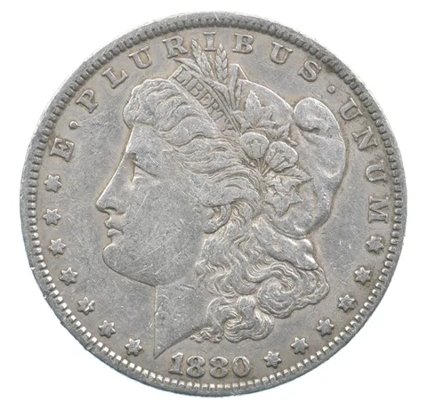 Early - 1880 Morgan Silver Dollar - 90% US Coin *979