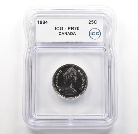1984 Canada 25 Cents PR70 ICG a6218