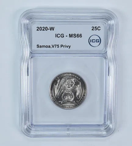2020-W Washington Quarter ATB Samoa V75 Privy MS66 ICG
