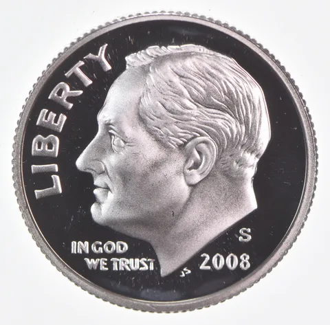 2008-S Roosevelt Dime Proof 90% Silver
