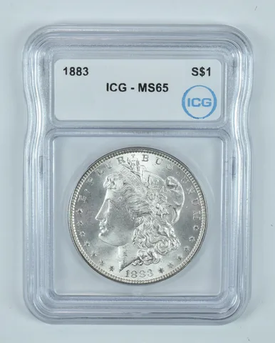 1883 Morgan Silver Dollar MS65 ICG *9256