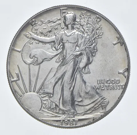 Better Date 1987 American Silver Eagle 1 Troy Oz .999 Fine Silver *501