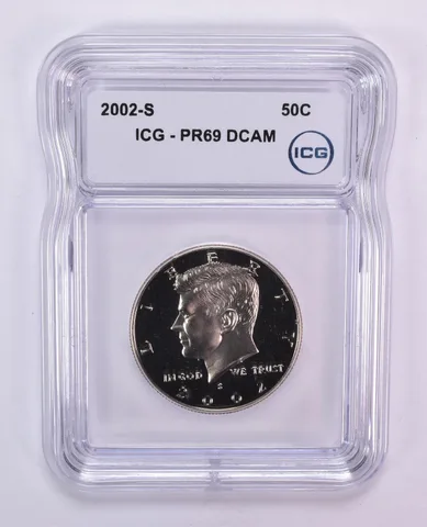 2002-S Kennedy Half Dollar PR69 DCAM ICG