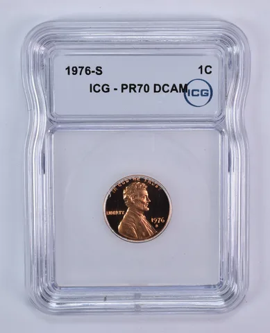 1976-S Lincoln Memorial Cent PR70 DCAM ICG