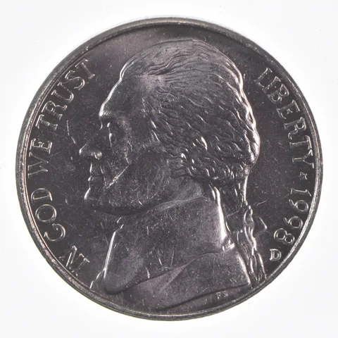 1998-D Jefferson Nickel Unc