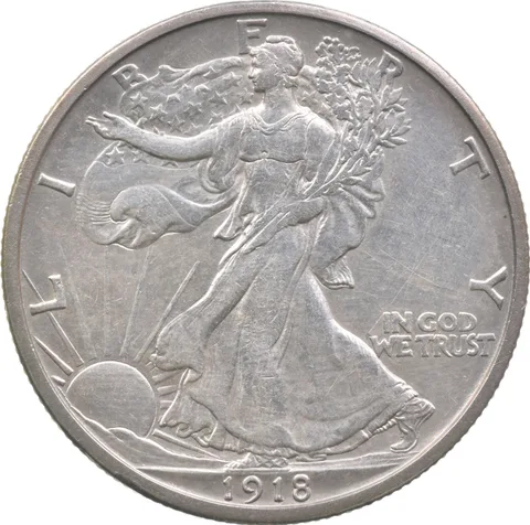 1918-S Walking Liberty Half Dollar *4819