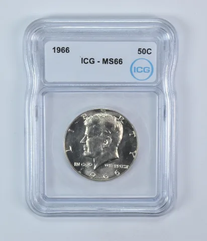 1966 Kennedy Half Dollar MS66 ICG