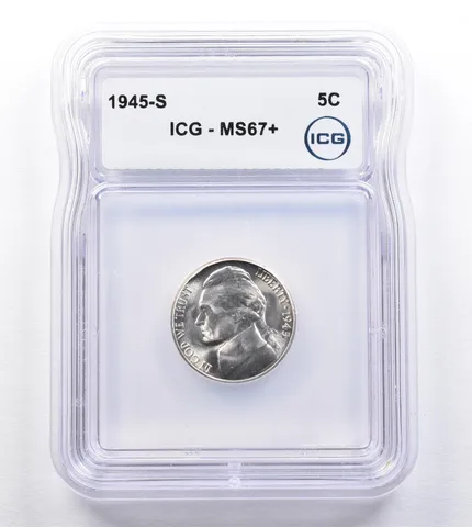 1945-S Jefferson Nickel MS67+ ICG *2041