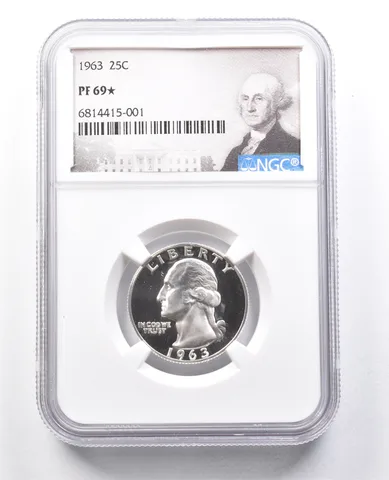 1963 Washington Quarter PF69* STAR NGC *1795