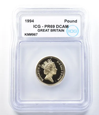 1994 Great Britain Pound KM#967 PR69 DCAM ICG *8891