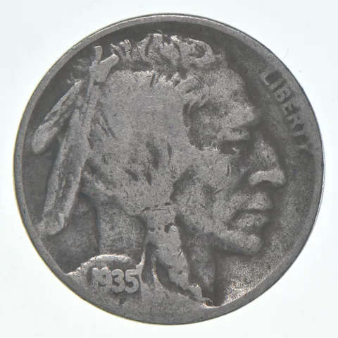 1935-S Indian Head Buffalo Nickel Average Circ