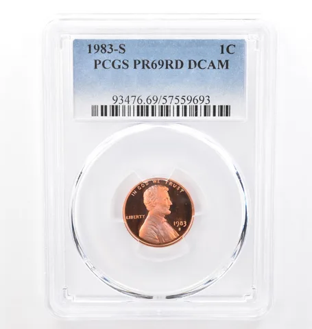 1983-S Lincoln Memorial Cent PR69 RD DCAM PCGS Beautiful Tone *7755