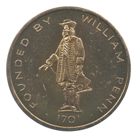 The Great Seal Of The City Of Philadelphia - William Penn Medallion *5004