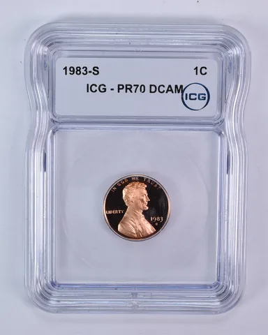 1983-S Lincoln Memorial Cent PR70 DCAM ICG