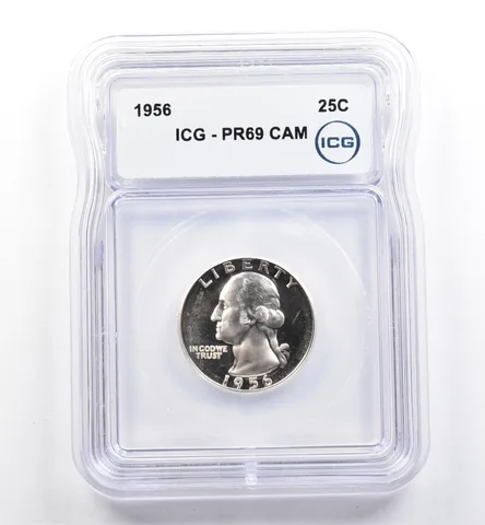 1956 Washington Quarter PR69 CAM ICG *0151