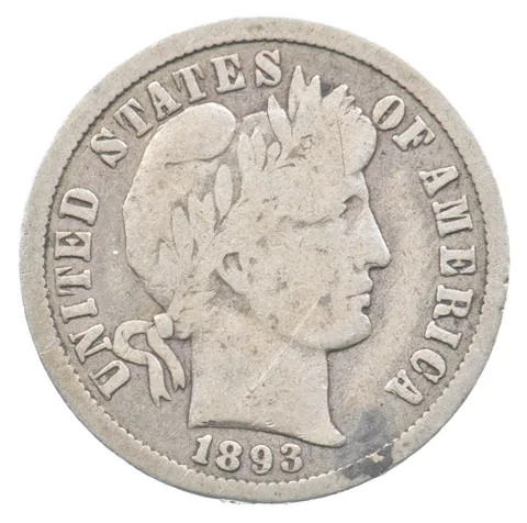 1893-O Barber Dime *7516