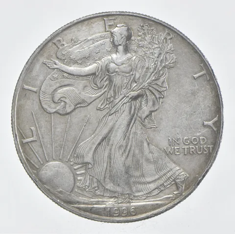 Rarest 1996 American Silver Eagle - Key Date - Rare LOW MINTAGE *355