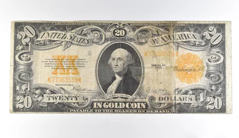 1922 $20 Gold Certificate Large Note Yellow Seal *1704