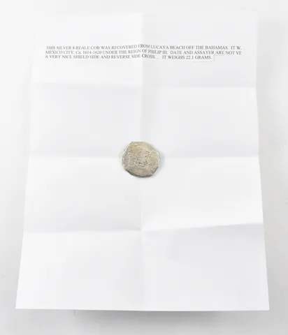 (1614-1620) Mexico 8 Reales Shipwreck Salvage *9075