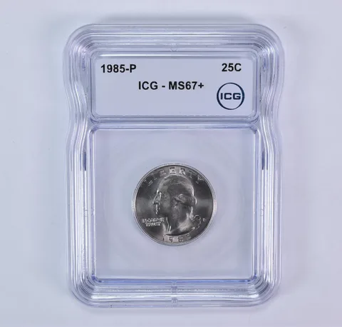 1985-P Washington Quarter MS67+ ICG