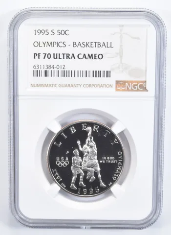 1995-S Olympic Basketball Commemorative Half Dollar PF70 UCAM NGC