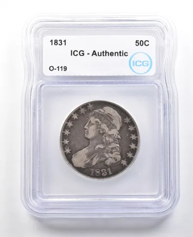 1831 Capped Bust Half Dollar O-119 Authentic ICG *3106