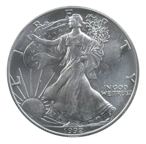 Better Date 1992 American Silver Eagle 1 Troy Oz .999 Fine Silver *666
