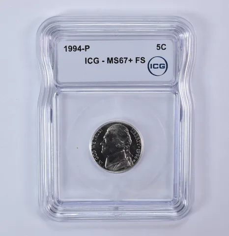 1994-P Jefferson Nickel MS67+ FS ICG