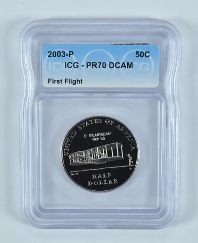 2003-P First Flight Commemorative Half Dollar PR70 DCAM ICG
