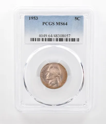 1953 Jefferson Nickel MS64 PCGS Beautiful Tone *2398