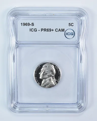 1969-S Jefferson Nickel PR69+ CAM ICG