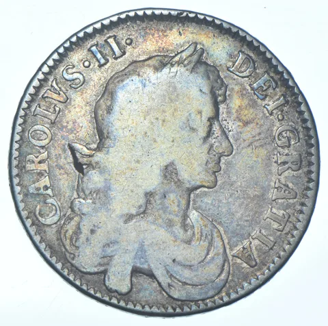 1671 United Kingdom Half Crown *0367