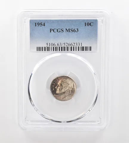 1954 Roosevelt Dime MS63 PCGS Beautiful Tone *1031