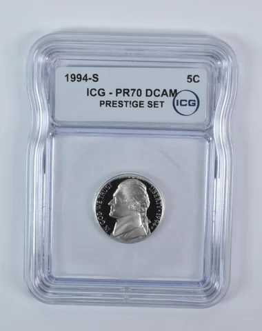 1994-S Jefferson Nickel Prestige Set PR70 DCAM ICG