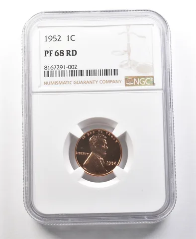1952 Lincoln Wheat Cent PF68 RD NGC *1124