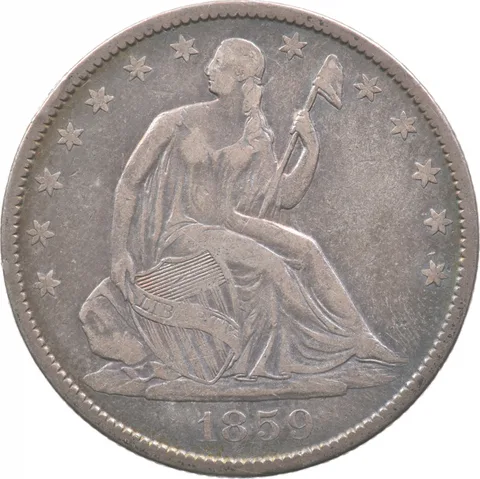 1859-O Seated Liberty Half Dollar a4821