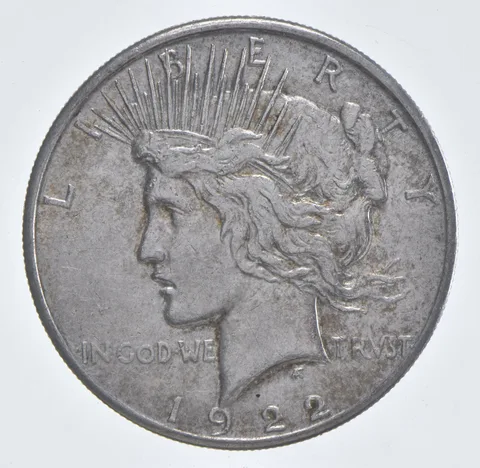 Better - 1922-S Peace Silver Dollar - 90% US Coin *686