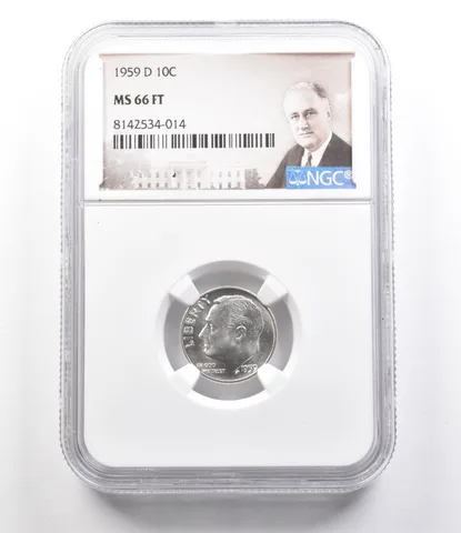 1959-D Roosevelt Dime MS66 FT NGC FS-502 *2597
