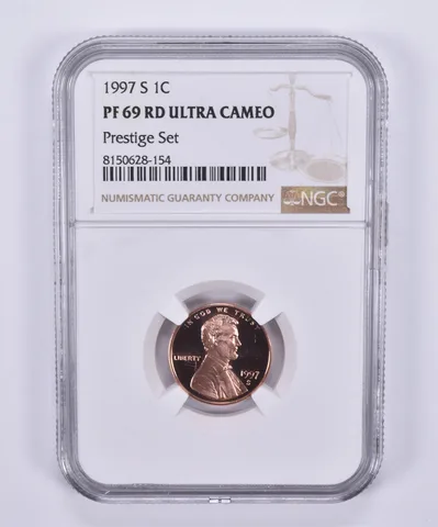 1997-S Lincoln Memorial Cent Prestige Set PF69 UCAM NGC Brown Label